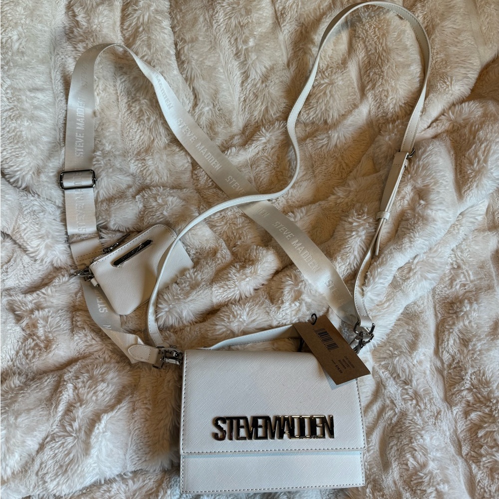 Steve Madden Ivory Crossbody Bag